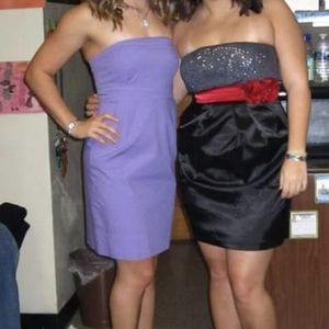 NY&C Lavender Strapless Dress